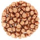 Cuentas de vidrio Czech Cabuchones 2 agujeros 6mm - Alabaster Metallic Copper